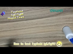 prueba rápida del antígeno de Salmonella Typhi de la muestra del plasma del suero de las heces del equipo de la prueba de la fiebre tifoidea 15mins