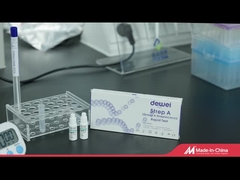 Casete rápido de Kit One Step Disposable Plastic de la prueba del Strep A de la esponja de la garganta