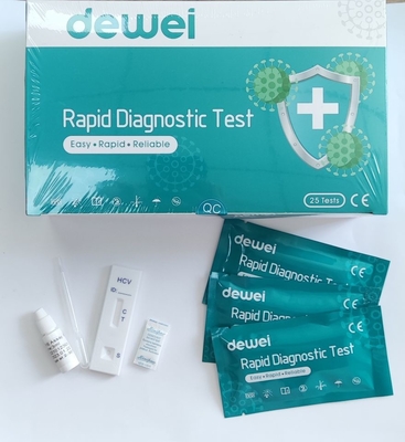 HCV Hepatitis C Rapid Test Kit Strip Cassette For Whole Blood Serum Plasma